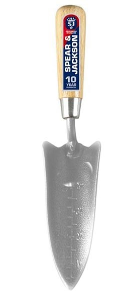 SPEAR & JACKSON - TRANSPLANTING TROWEL -STAINLESS STEEL HEAD